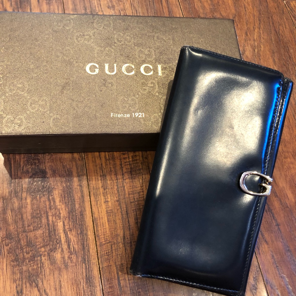 Auth Gucci Rare Vintage Leather Bifold Wallet